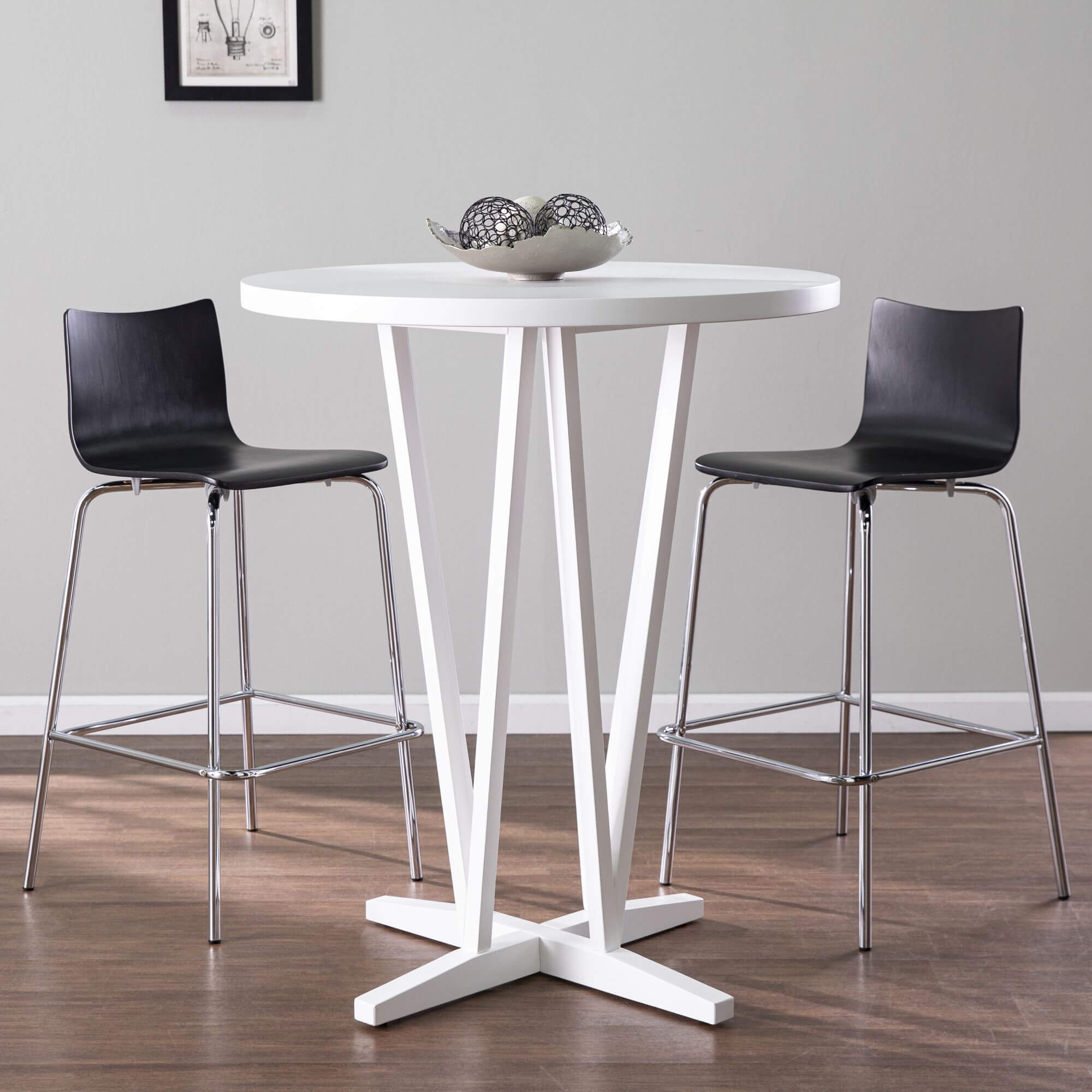 SEI - Dvon White Bar Height Table | Couches.com