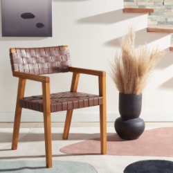 Safavieh Becca Leather Dining Chair 