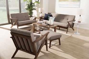 Bianca Mid-Century Modern Livingroom Sofa Set 