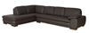 Diana Dark Brown Sofa/Chaise Sectional Reverse 
