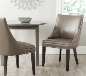 Safavieh Elmira 20H Side Chair (Set Of 2) Silver Nail Heads 