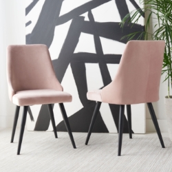 Safavieh Faxon Upholstered Dining Chair (Set of 2) 