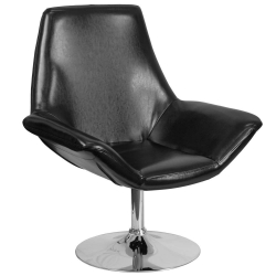Black Leather Reception Chair