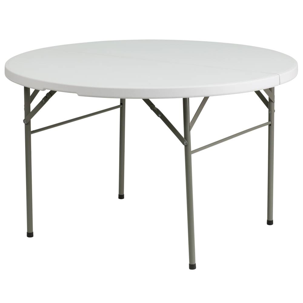 48RD White Bi-Fold Table