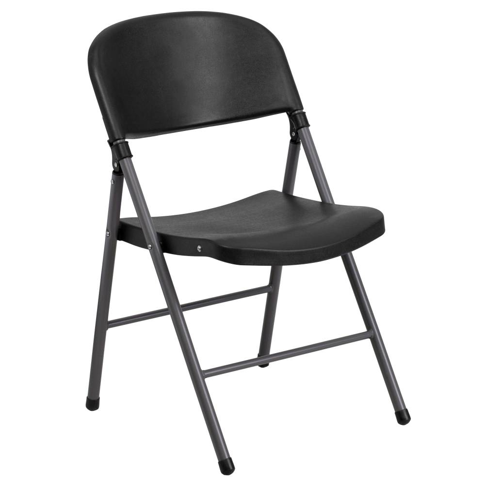 Black Plastic Folding Chair