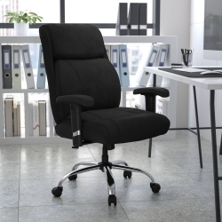 Black 400LB Mid-Back Chair