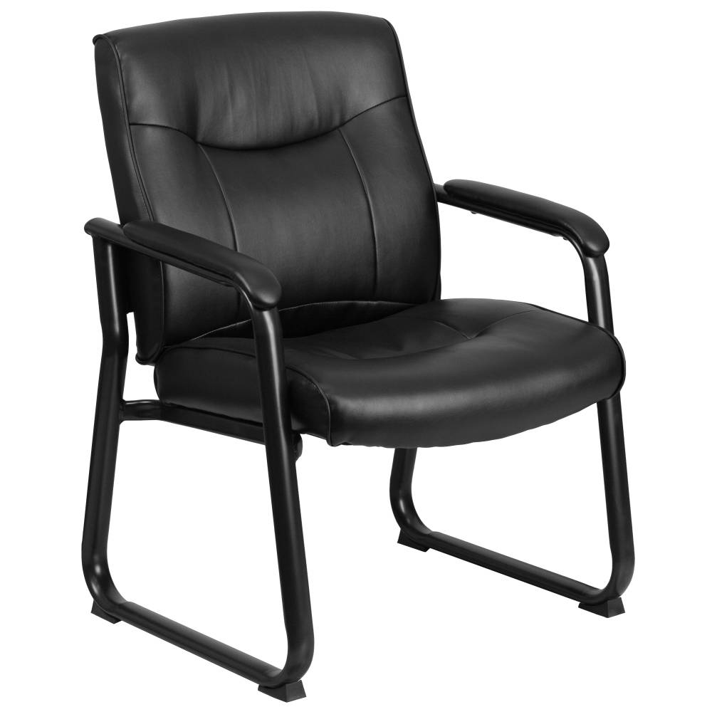 Black Leather Side Chair