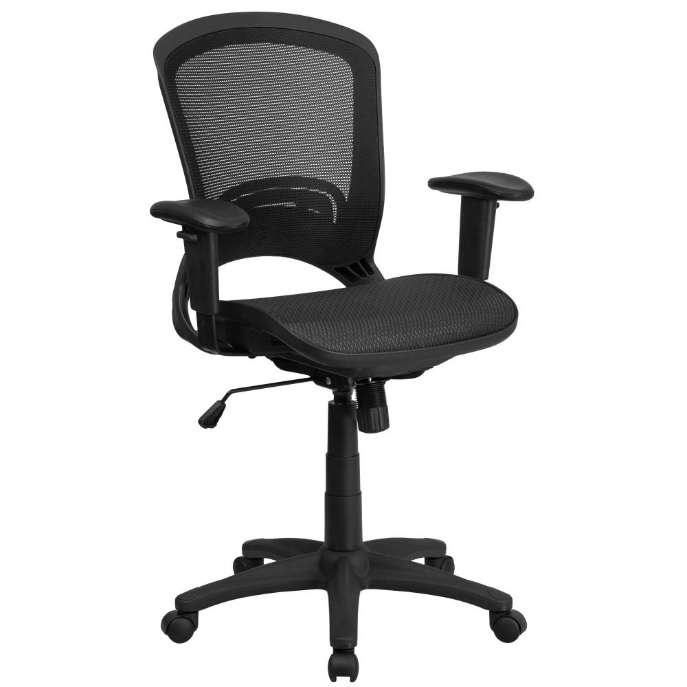 Black Mid-Back Mesh Chair