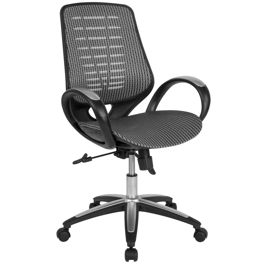 Mid-Back Gray Mesh Chair