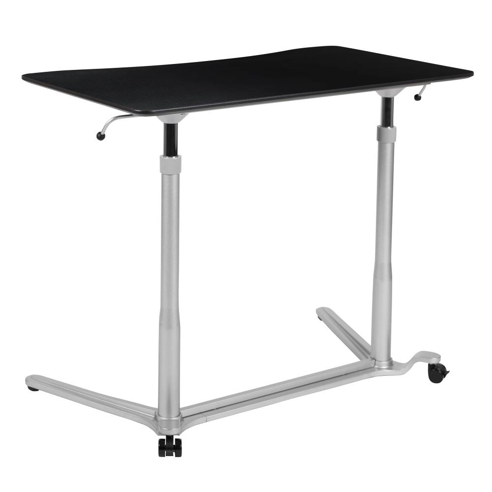 Black Sit-Stand Computer Desk