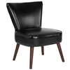 Black Leather Retro Chair