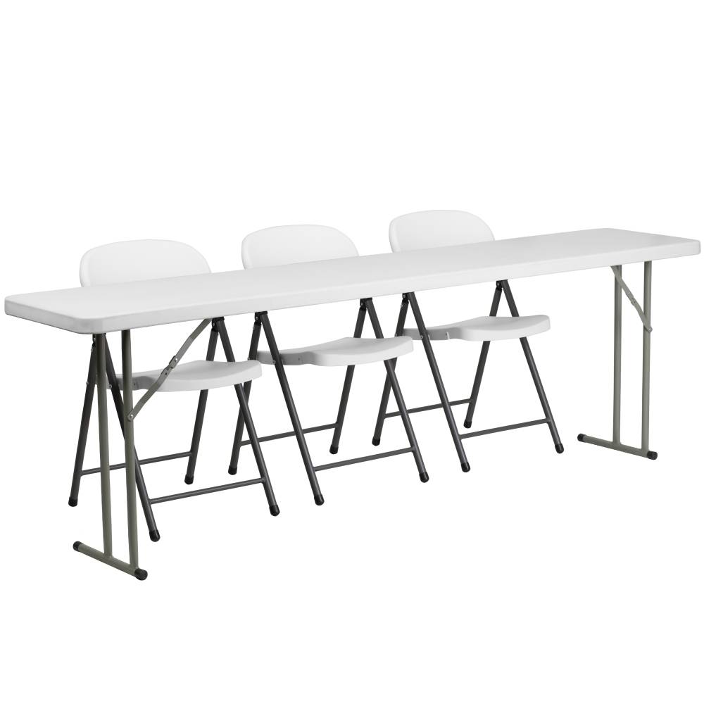 18x72 Table Set-Folding Chairs