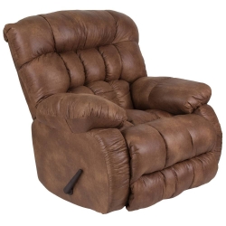 Almond Fabric Recliner
