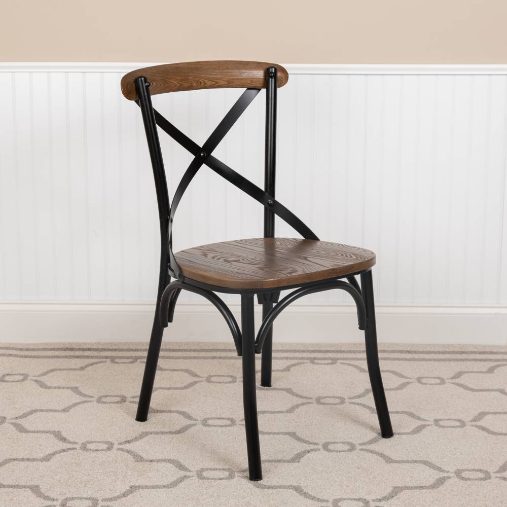 Dionysus Advantage X Back Chair With, Black X Back Dining Chairs
