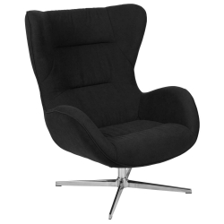 Black Fabric Swivel Chair