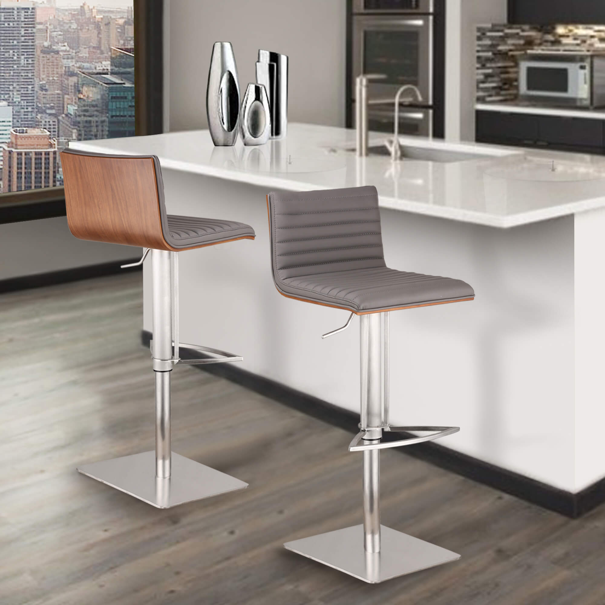 Cafe contemporary adjustable barstool