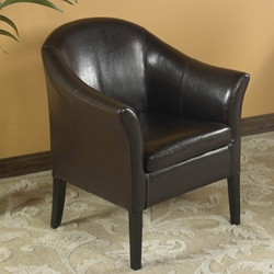1404 Brown Leather Club Chair
