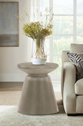 Umbre Concrete Indoor Outdoor Accent Stool End Table