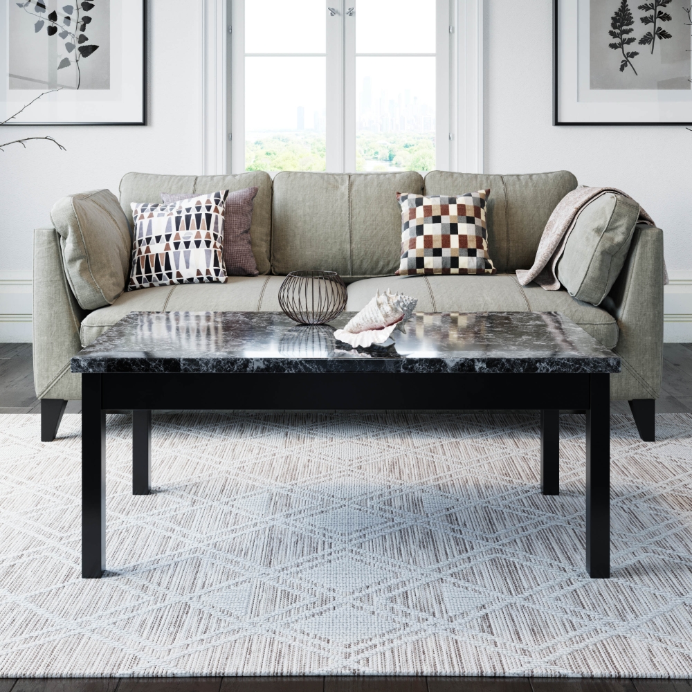Lenox 49" Marble Coffee Table