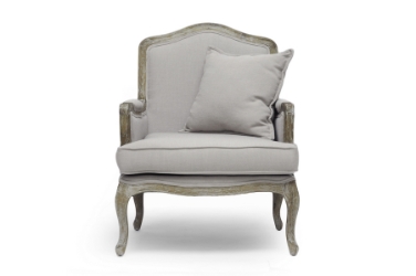 Baxton Studio Constanza Classic Antiqued French Accent Chair