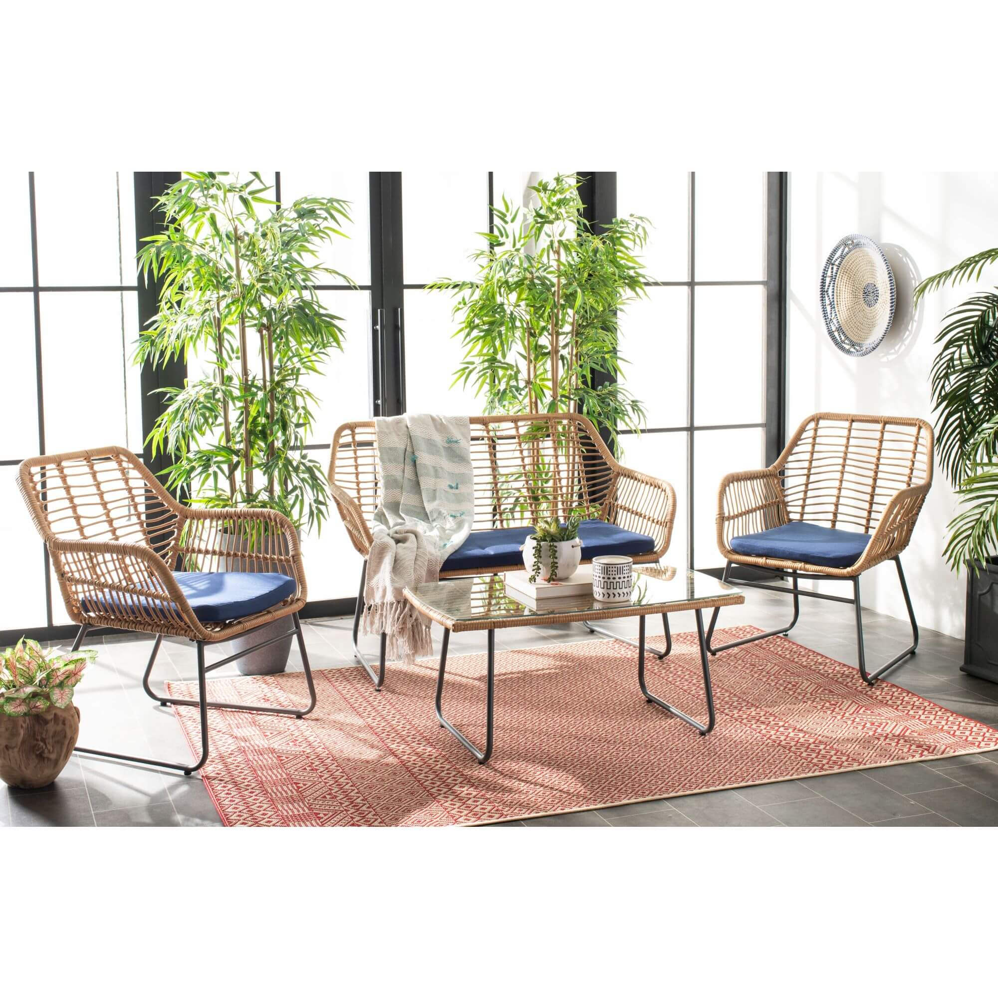 Lanty 4 Piece Living Set