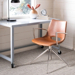 Watkins Midcentury Modern Swivel Office Chair
