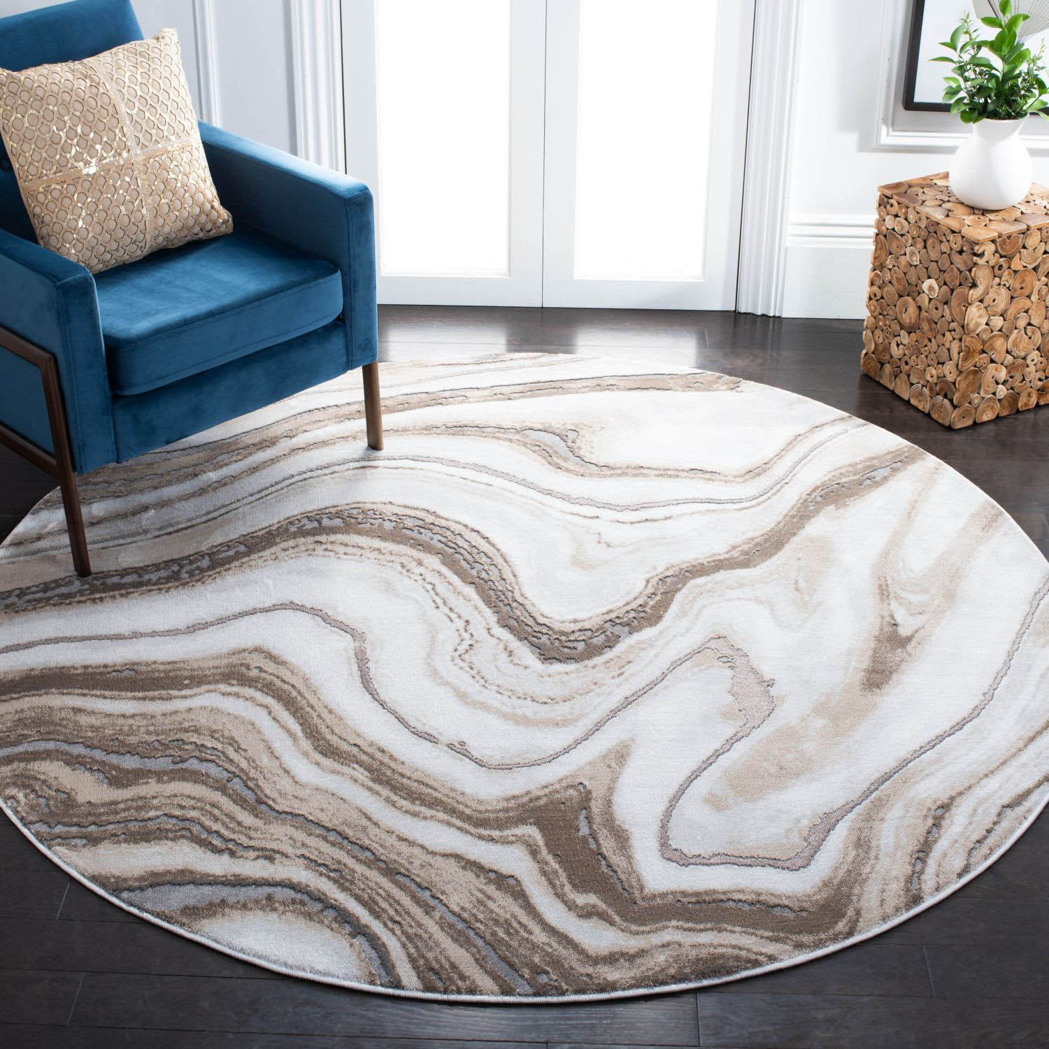 Craft 819 6'-7" X 6'-7" Round Area Rug
