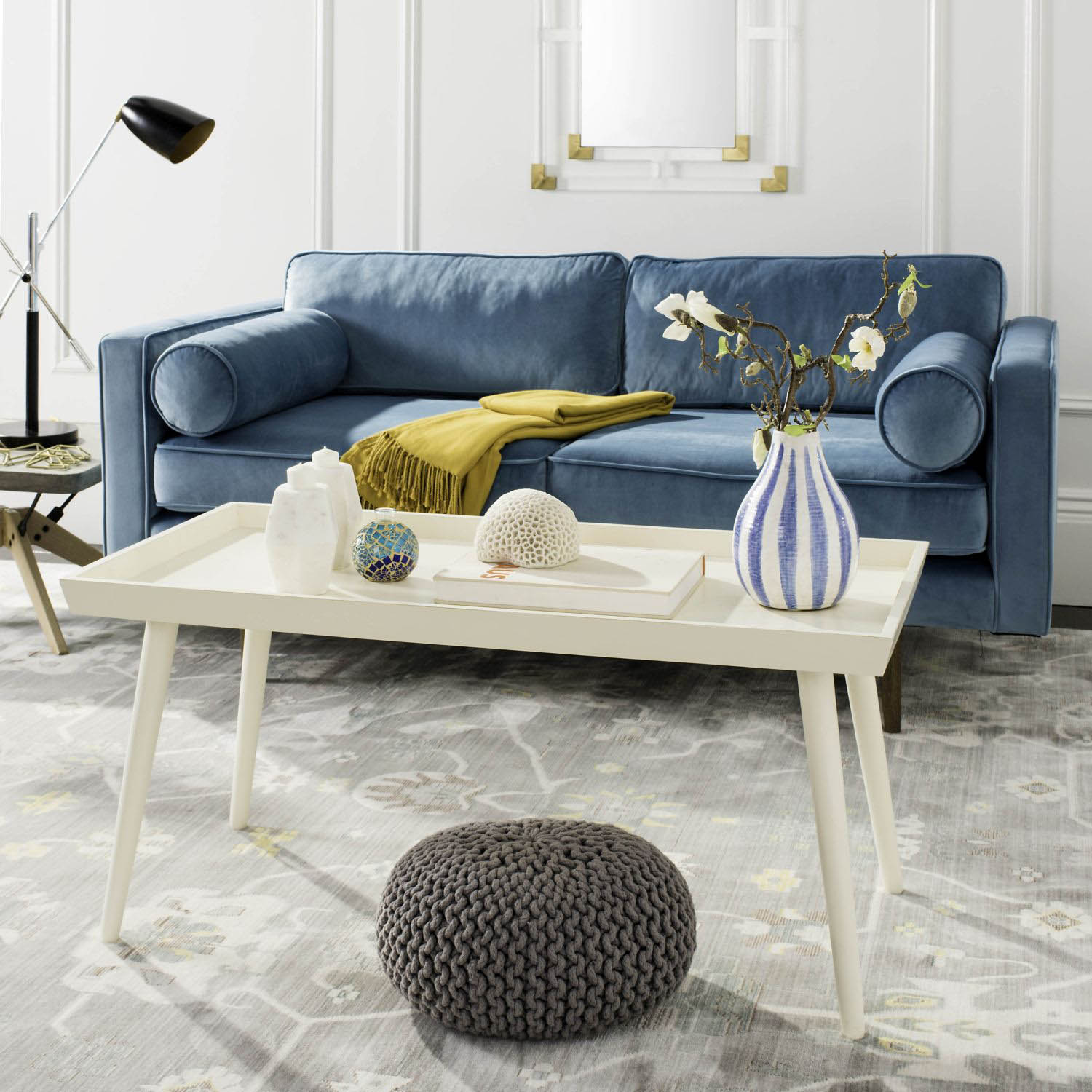 Myrtis Coffee Table With Tray Top