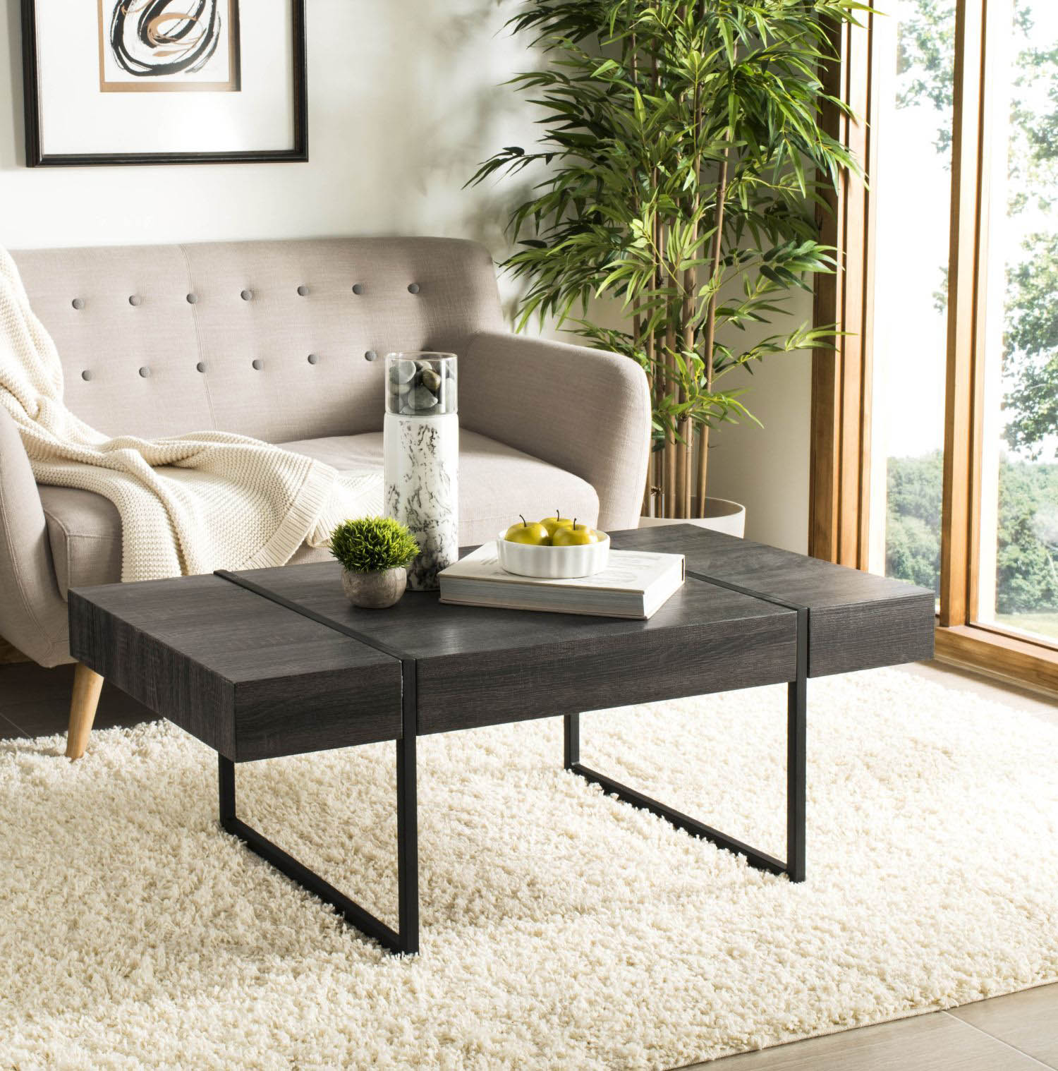 Deion Rectangular Modern Coffee Table