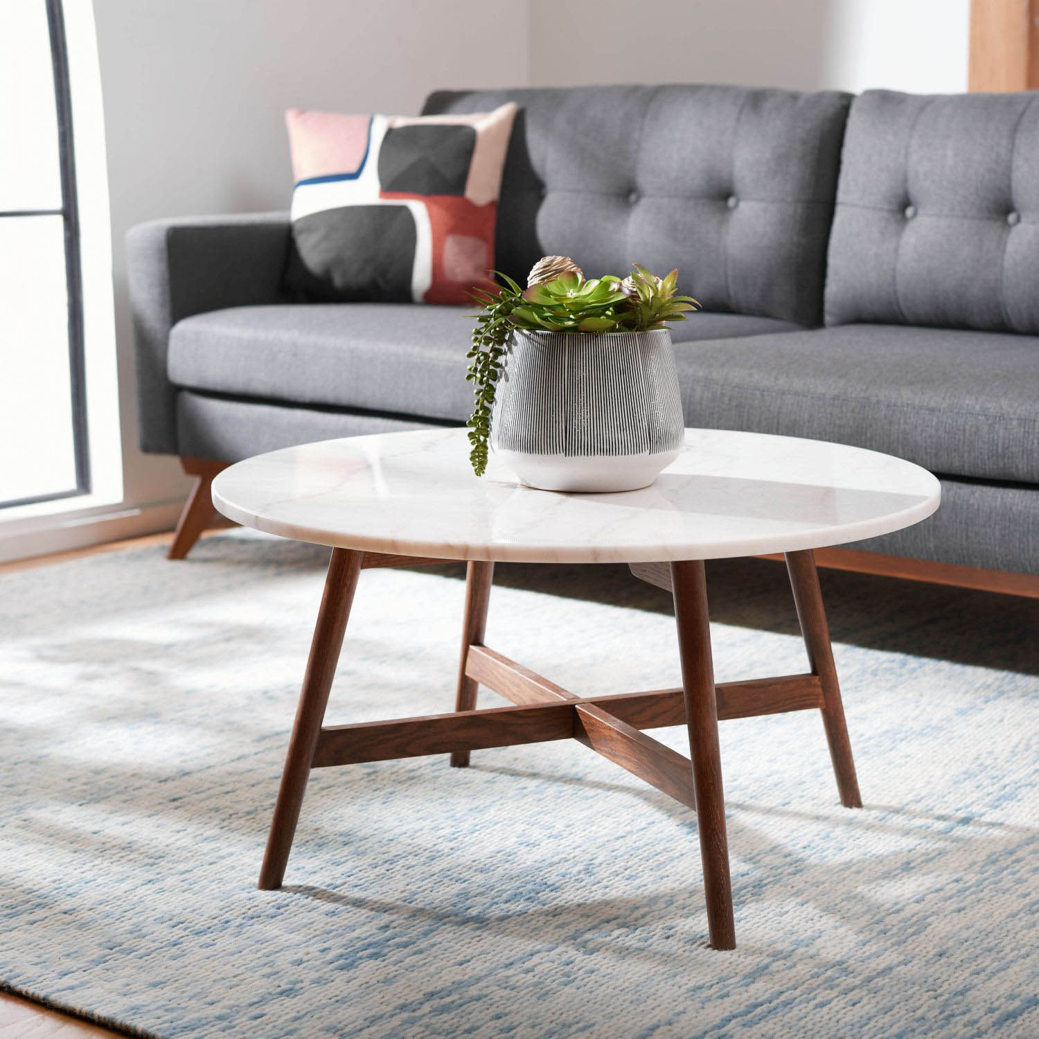 Praire Round Marble Coffee Table