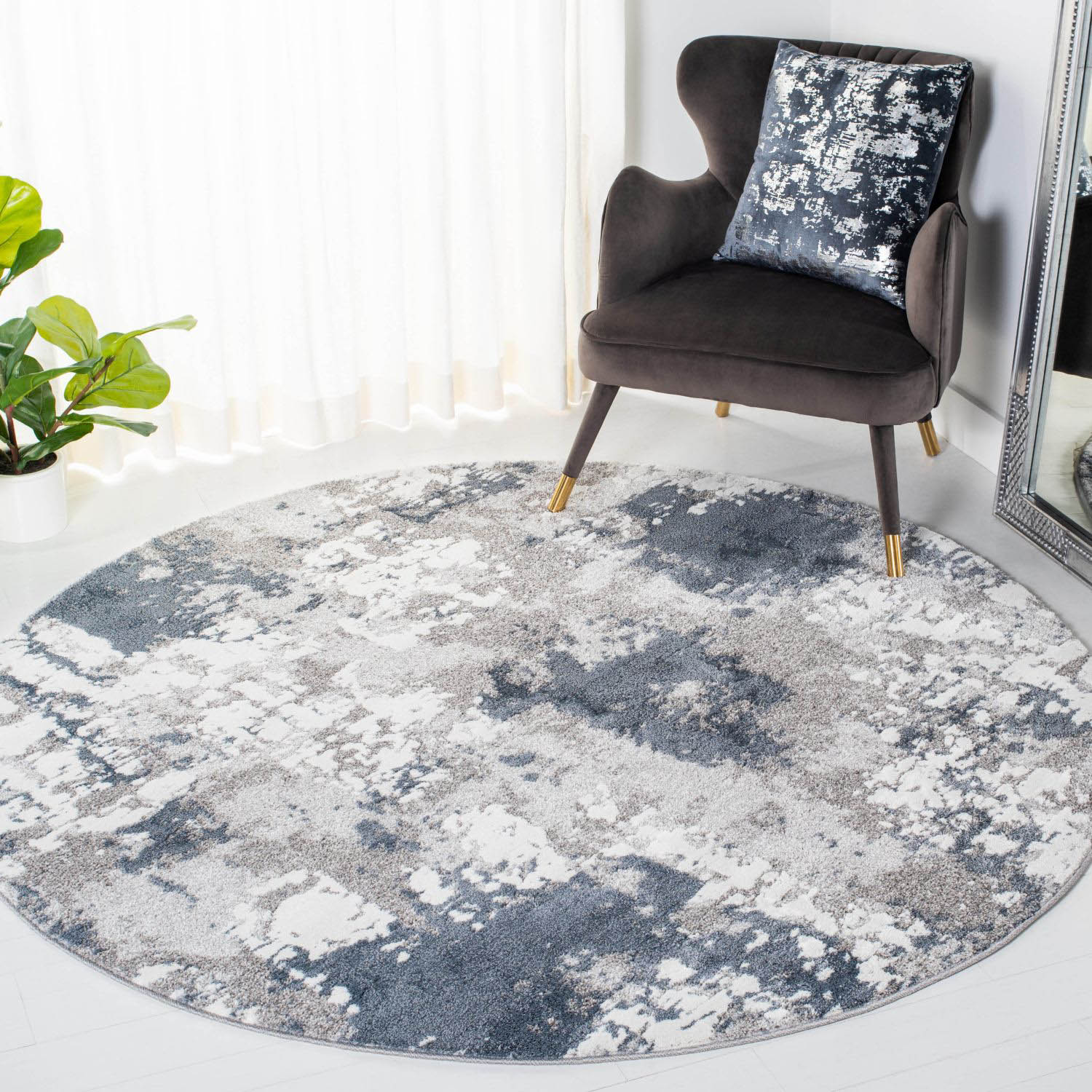 Century 339 6'-7" X 6'-7" Round Area Rug