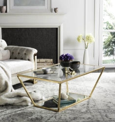 Aziz Gold Leaf Retro Coffee Table