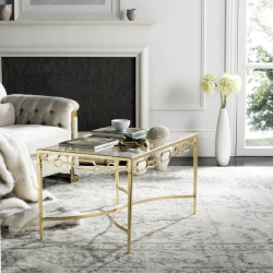 Lillia Gold Leaf Retro Coffee Table