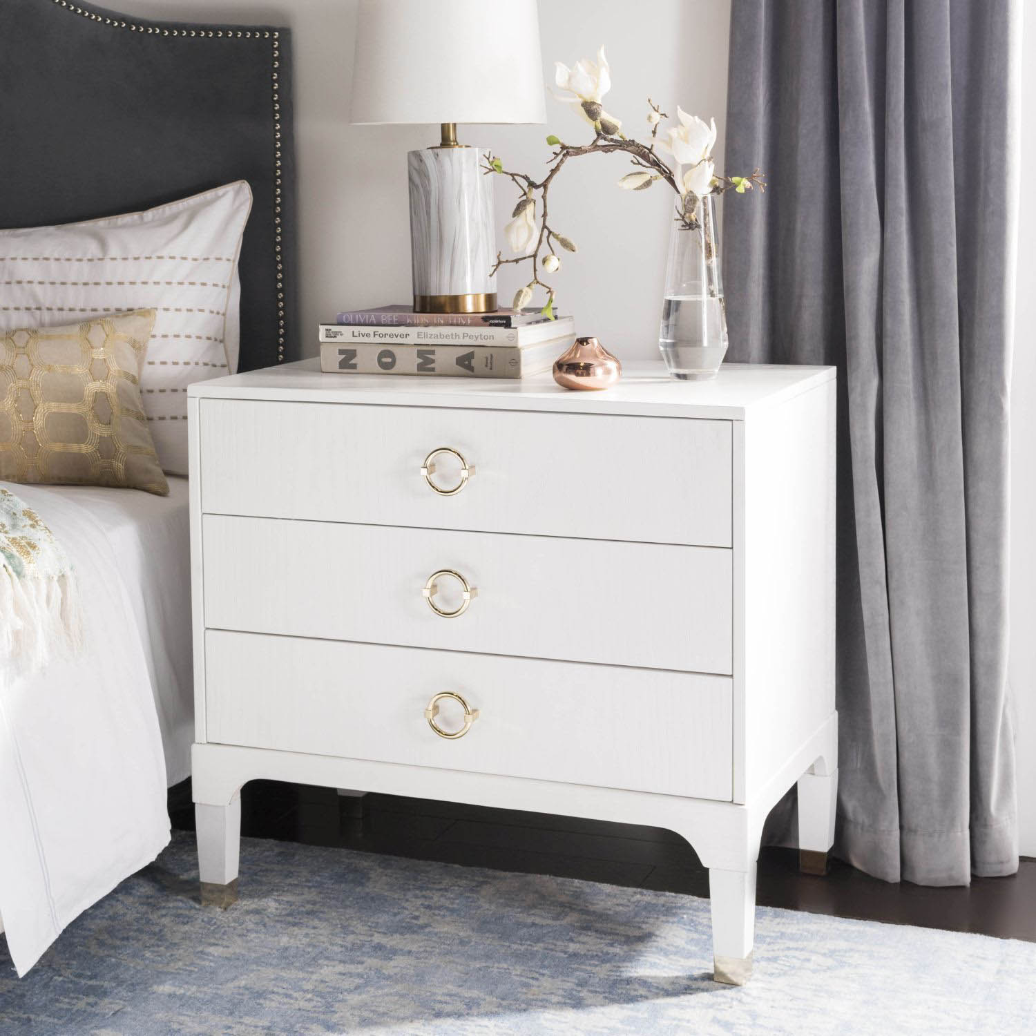 Leni 3 Drawer Night Stand