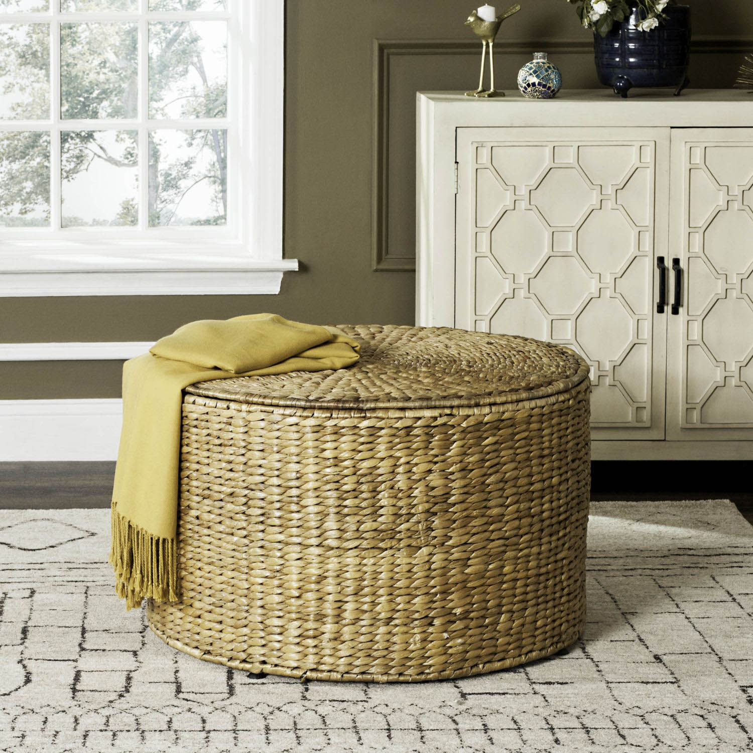 Klarysa Wicker Storage Coffee Table