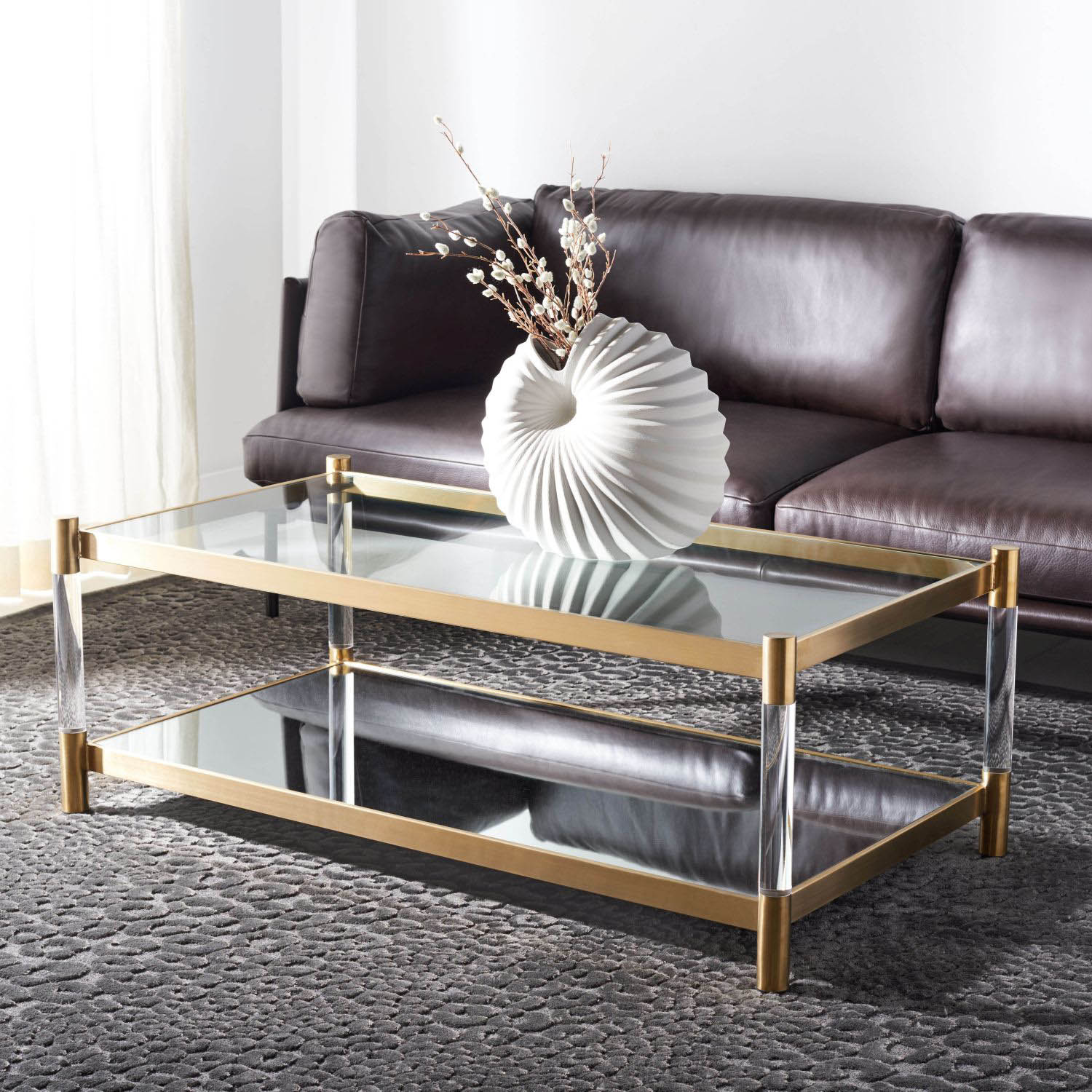 Marigold Acrylic Coffee Table