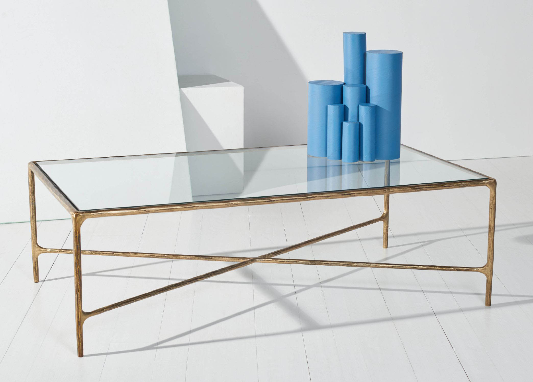 Kristie Rectangle Metal Coffee Table