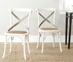 Seika 18H X Back Farmhouse Side Chair