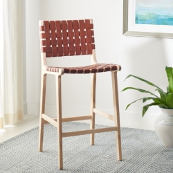 Leda Leather Counter Stool