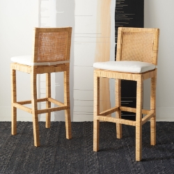 Jason Cane Bar Stool with Cushion