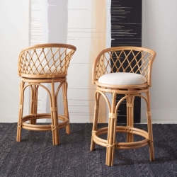 Jora Rattan Counter Stool with Cushion
