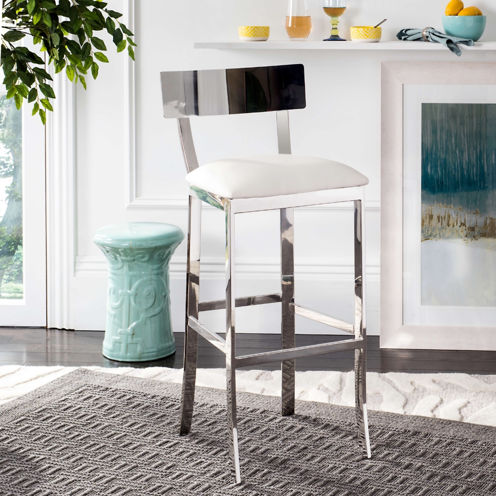 Kenny 39''H Stainless Steel Bar Stool