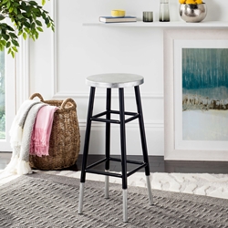Addison 30H Silver Dipped Bar Stool