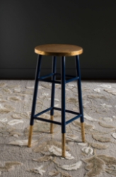 Silio Dipped Gold Leaf Bar Stool