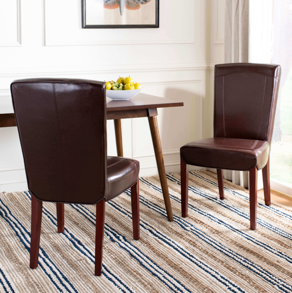 Abreu 19''H Leather Side Chair (Set Of 2)