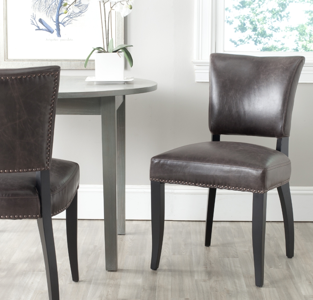 Saito 21''H Side Chair Brass Nail Heads