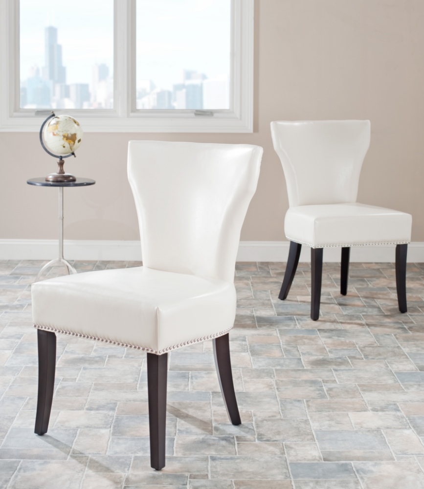 Zoey 22''H Kd Side Chairs (Set Of 2) Silver Nail Heads