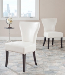 Zoey 22H Kd Side Chairs (Set Of 2) Silver Nail Heads