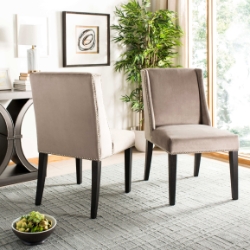 Sonia 21H Dining Chair (Set Of 2) Silver Nail Heads