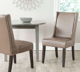 Spirea 19H Side Chair (Set Of 2) Silver Nail Heads